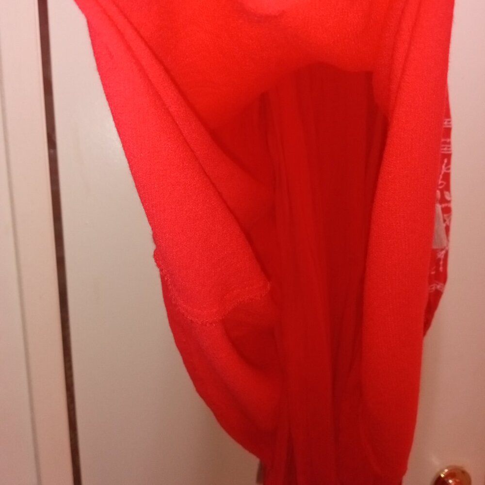 Boho Chic Red Top - Picture 5 of 6